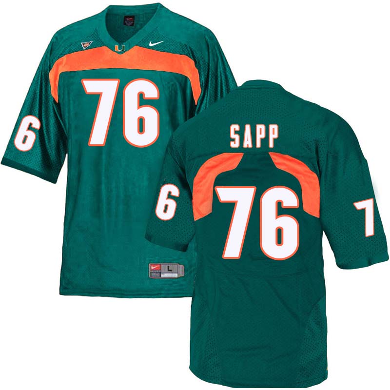 Nike Miami Hurricanes #76 Warren Sapp College Football Jerseys Sale-Green